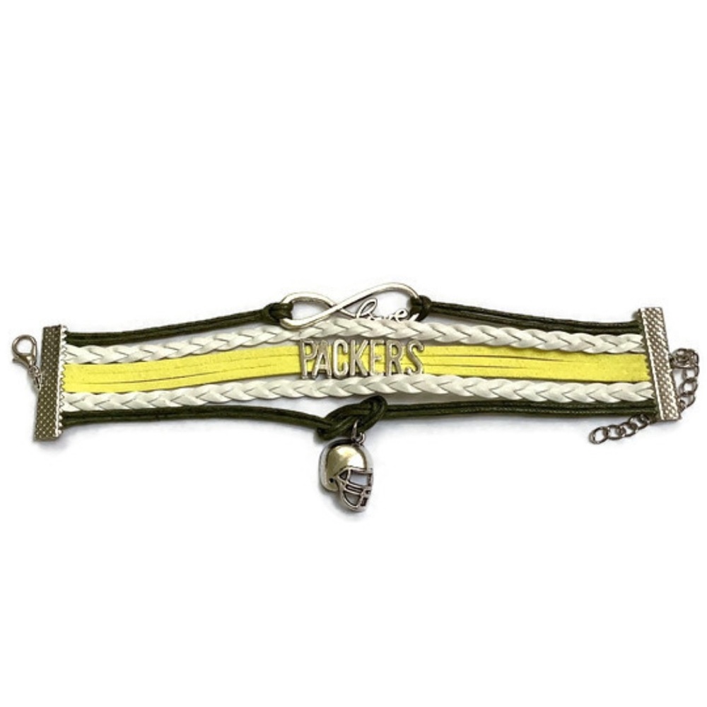 Green and Yellow “Love Packers “Bracelet